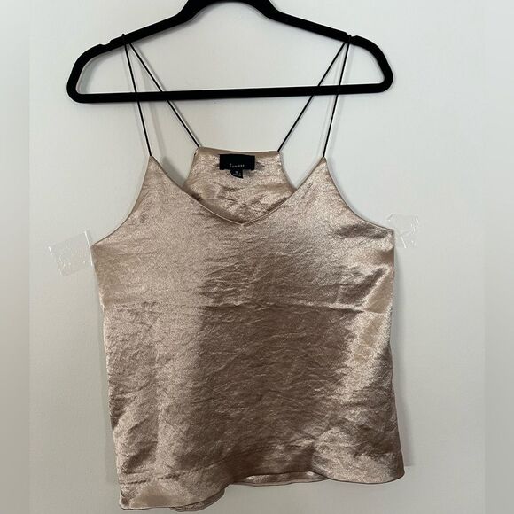 Anthropology Lumiere gold toned thin straps blouse, great condition, size Medium - Picture 3 of 8